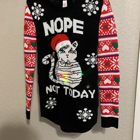 Holiday light up sweater size small - Picture 2 of 3